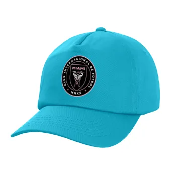 Inter Miami CF, Children's Baseball Cap, 100% Cotton Twill, Blue (COTTON, CHILDREN, UNISEX, ONE SIZE)