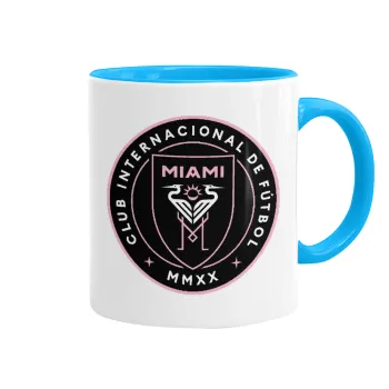 Ίντερ Μαϊάμι (Inter Miami CF), Κούπα χρωματιστή γαλάζια, κεραμική, 330ml