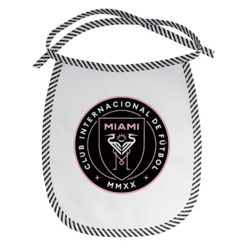 Ίντερ Μαϊάμι (Inter Miami CF), Σαλιάρα μωρού αλέκιαστη με κορδόνι Μαύρη