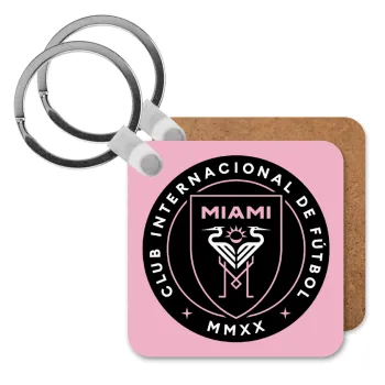 Inter Miami CF, Μπρελόκ Ξύλινο τετράγωνο MDF