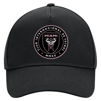 Inter Miami CF, Adult Ultimate Hat BLACK, (100% COTTON DRILL, ADULT, UNISEX, ONE SIZE)