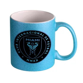 Ίντερ Μαϊάμι (Inter Miami CF), Κούπα Σιέλ Glitter που γυαλίζει, κεραμική, 330ml