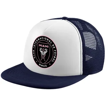 Inter Miami CF, Children's Soft Trucker Cap with Dark Blue/White Mesh (POLYESTER, CHILDREN, ONE SIZE)