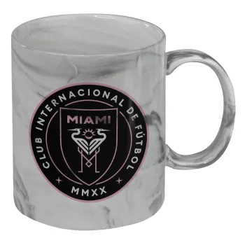 Inter Miami CF, Mug ceramic marble style, 330ml