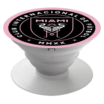 Inter Miami CF, Phone Holders Stand  White Hand-held Mobile Phone Holder