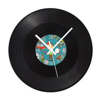 Toys Boy, Ρολόι τοίχου Βινύλιο (30cm)