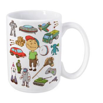 Toys Boy, Κούπα Mega, κεραμική, 450ml