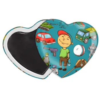 Toys Boy, Μαγνητάκι καρδιά (57x52mm)