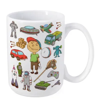 Toys Boy, Κούπα Mega, κεραμική, 450ml