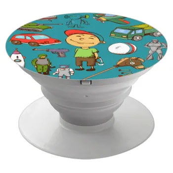 Toys Boy, Phone Holders Stand  Λευκό Βάση Στήριξης Κινητού στο Χέρι