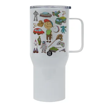 Toys Boy, Tumbler με καπάκι, διπλού τοιχώματος (θερμό) 750L