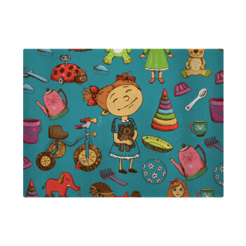 Toys Girl, Επιφάνεια κοπής γυάλινη (38x28cm)