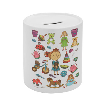 Toys Girl, Κουμπαράς πορσελάνης με τάπα