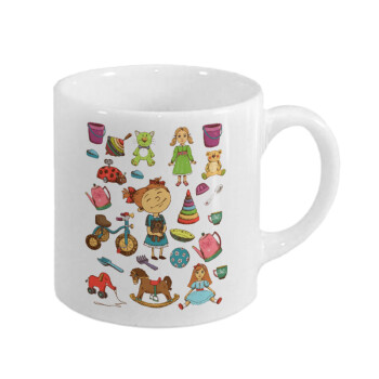 Toys Girl, Κουπάκι κεραμικό, για espresso 150ml