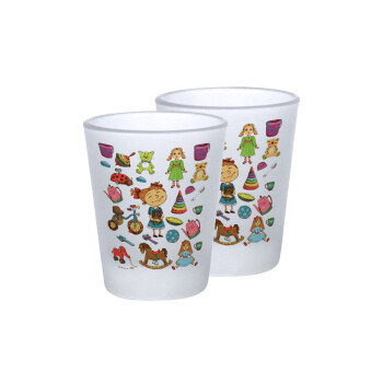 Toys Girl, Σφηνοπότηρα γυάλινα 45ml του πάγου (2 τεμάχια)