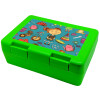 Children's cookie container GREEN 185x128x65mm (BPA free plastic)