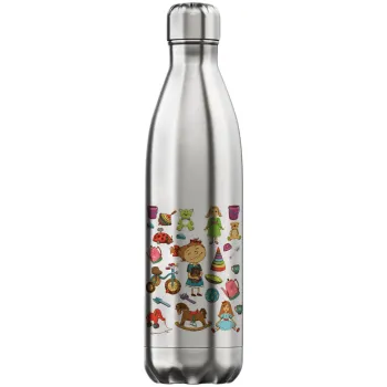 Toys Girl, Inox (Stainless steel) hot metal mug, double wall, 750ml