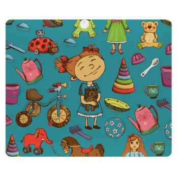 Toys Girl, Mousepad ορθογώνιο 23x19cm