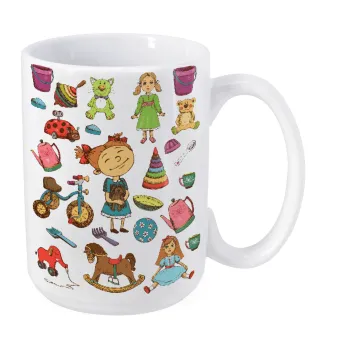 Toys Girl, Κούπα Mega, κεραμική, 450ml