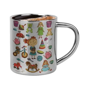 Toys Girl, Κουπάκι μεταλλικό διπλού τοιχώματος για espresso (220ml)