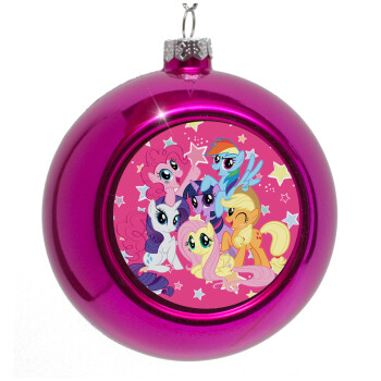 My Little Pony, Στολίδι Χριστουγεννιάτικη μπάλα δένδρου Μωβ 8cm