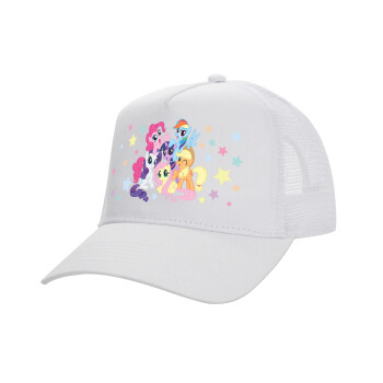 My Little Pony, Καπέλο Ενηλίκων Structured Trucker, με Δίχτυ, ΛΕΥΚΟ (100% ΒΑΜΒΑΚΕΡΟ, ΕΝΗΛΙΚΩΝ, UNISEX, ONE SIZE)