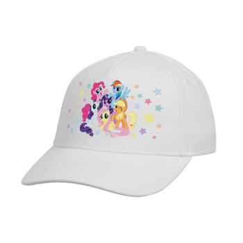 My Little Pony, Καπέλο Ενηλίκων Baseball, Drill, Λευκό (100% ΒΑΜΒΑΚΕΡΟ, ΕΝΗΛΙΚΩΝ, UNISEX, ONE SIZE)
