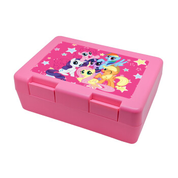 My Little Pony, Παιδικό δοχείο κολατσιού ΡΟΖ 185x128x65mm (BPA free πλαστικό)