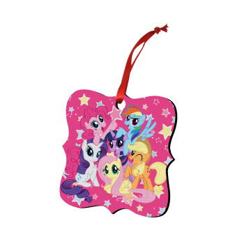 My Little Pony, Στολίδι Χριστουγεννιάτικο στολίδι polygon ξύλινο 7.5cm