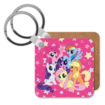 My Little Pony, Μπρελόκ Ξύλινο τετράγωνο MDF