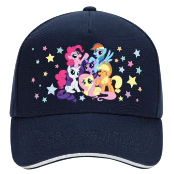 My Little Pony, DRILL Adult Ultimate Hat BLUE/WHITE, (100% COTTON, ADULT, UNISEX, ONE SIZE)