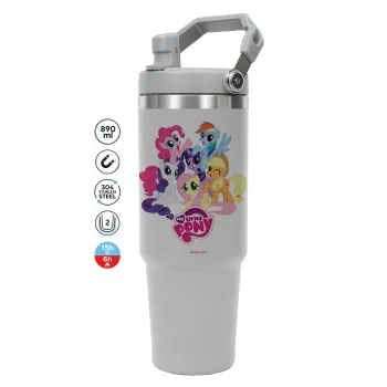 My Little Pony, ΓΚΡΙ χρώματος Θερμός Ανοξείδωτο 890ml (30oz) με χερούλι