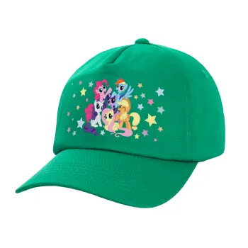 My Little Pony, Children's Baseball Cap, 100% Cotton Twill, Green (COTTON, CHILDREN'S, UNISEX, ONE SIZE)