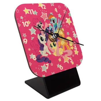 My Little Pony, Επιτραπέζιο ρολόι σε φυσικό ξύλο (10cm)