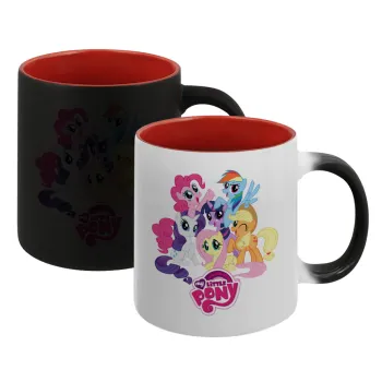 My Little Pony, Κούπα Μαγική εσωτερικό κόκκινο, κεραμική, 330ml που αλλάζει χρώμα με το ζεστό ρόφημα