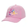Καπέλο παιδικό casual μπειζμπολ, 100% Βαμβακερό Twill, ΡΟΖ (ΒΑΜΒΑΚΕΡΟ, ΠΑΙΔΙΚΟ, ONE SIZE)