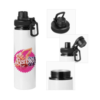 Barbie is everything, Metal water bottle with safety cap, aluminum 850ml