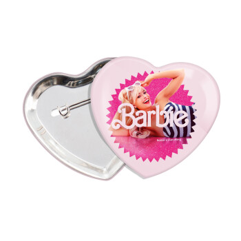 Barbie is everything, Κονκάρδα παραμάνα καρδιά (57x52mm)