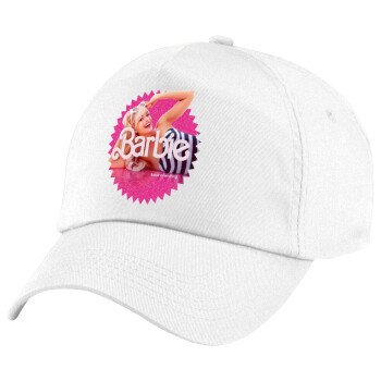 Barbie is everything, Καπέλο παιδικό Baseball, 100% Βαμβακερό Twill, Λευκό (ΒΑΜΒΑΚΕΡΟ, ΠΑΙΔΙΚΟ, UNISEX, ONE SIZE)