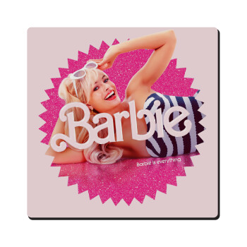 Barbie is everything, Τετράγωνο μαγνητάκι ξύλινο 6x6cm