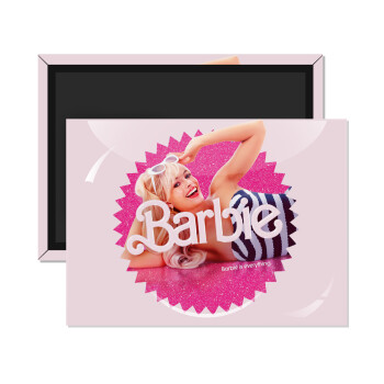 Barbie is everything, Ορθογώνιο μαγνητάκι ψυγείου διάστασης 9x6cm