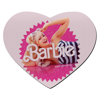 Barbie is everything, Mousepad heart 23x20cm