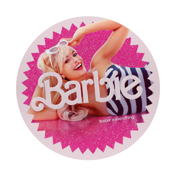 Barbie is everything, Mousepad Στρογγυλό 20cm