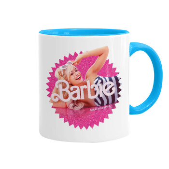 Barbie is everything, Mug colored light blue, ceramic, 330ml