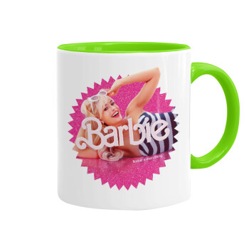 Barbie is everything, Mug colored light green, ceramic, 330ml