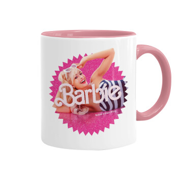 Barbie is everything, Κούπα χρωματιστή ροζ, κεραμική, 330ml
