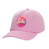 Καπέλο Ενηλίκων Baseball, 100% Βαμβακερό,  ΡΟΖ (ΒΑΜΒΑΚΕΡΟ, ΕΝΗΛΙΚΩΝ, UNISEX, ONE SIZE)