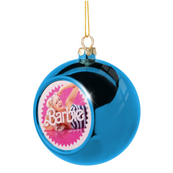 Barbie is everything, Χριστουγεννιάτικη μπάλα δένδρου Μπλε 8cm