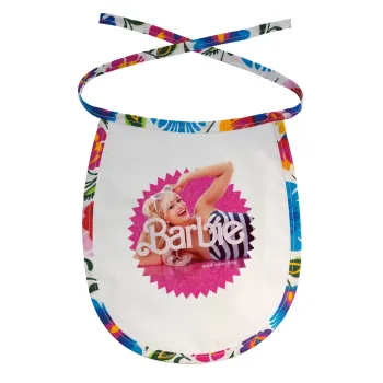 Barbie is everything, Σαλιάρα μωρού αλέκιαστη με κορδόνι Χρωματιστή