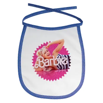 Barbie is everything, Σαλιάρα μωρού αλέκιαστη με κορδόνι Μπλε